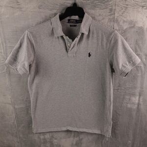 Polo Ralph Lauren Polo Shirt Mens XL Gray Custom Fit Short Sleeve Pony Logo